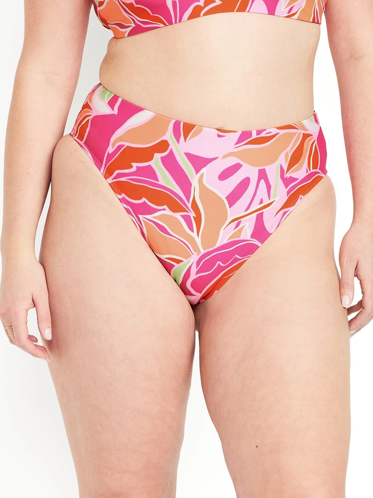 Extra High-Waisted French-Cut Swim Bottoms