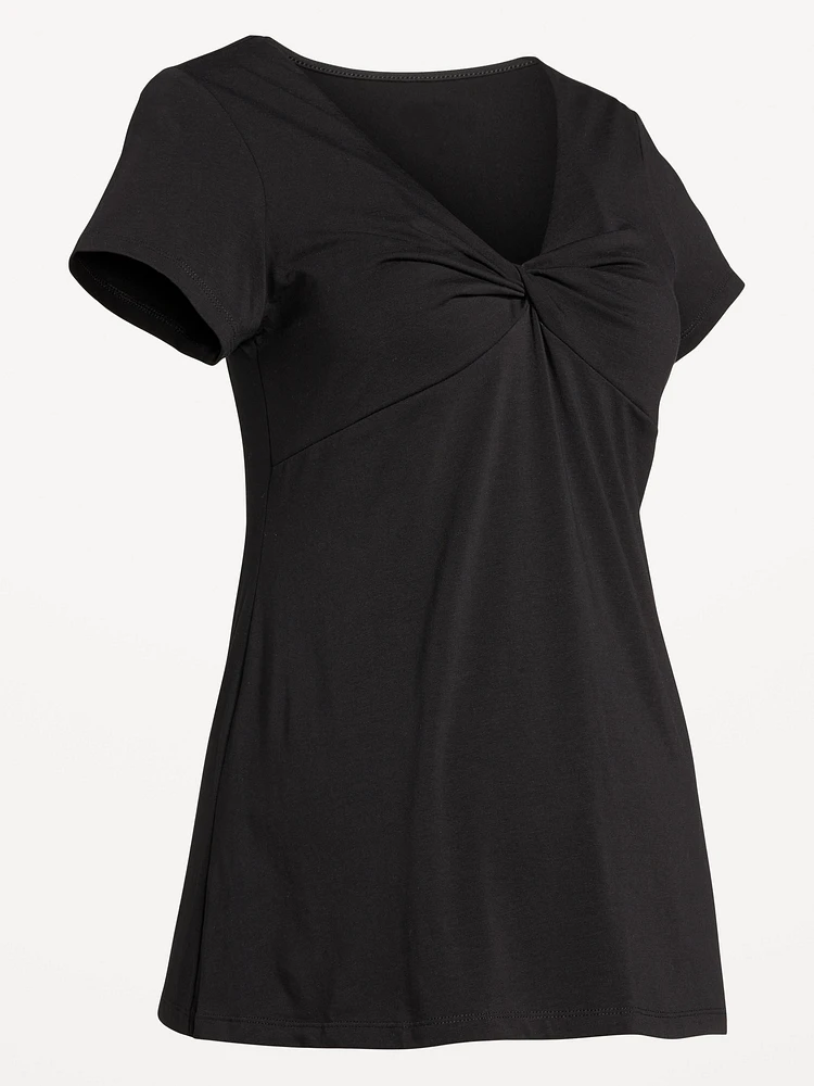 Maternity Twist-Front Top