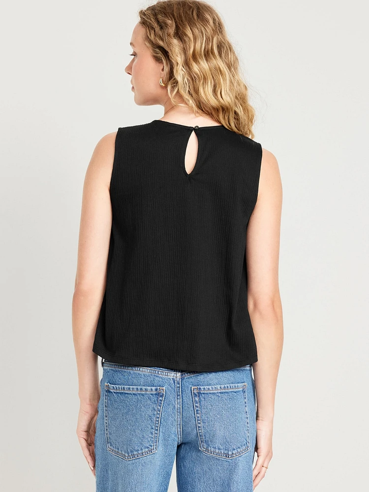 Crochet-Trim Top