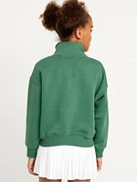 Long-Sleeve Quarter Zip Sweatshirt for Girls