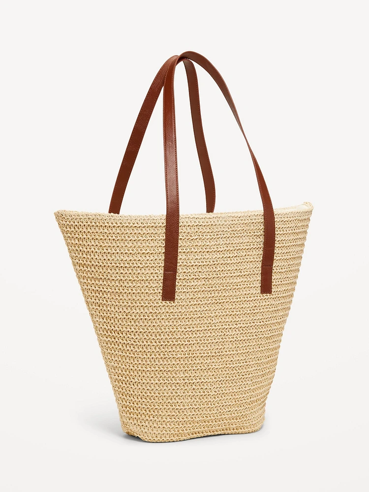 Straw Basket Tote