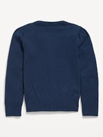 School Uniform Button-Up Cardigan for Girls