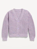 Button-Front Cardigan Sweater for Girls