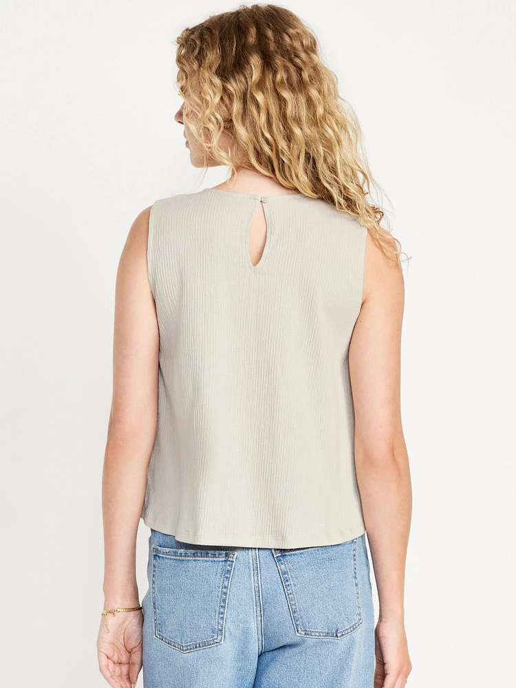 Crochet-Trim Top