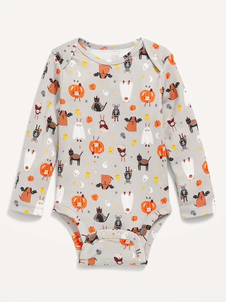 Printed Long-Sleeve Bodysuit for Baby