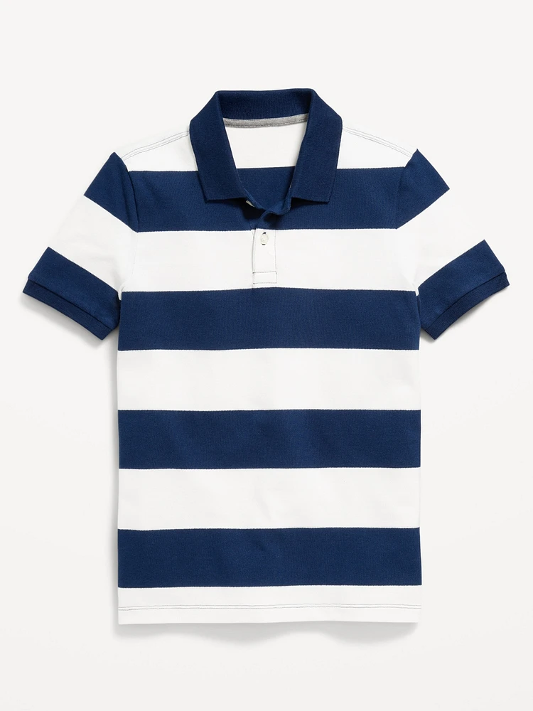 Printed Pique Polo Shirt for Boys