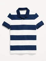 Printed Pique Polo Shirt for Boys