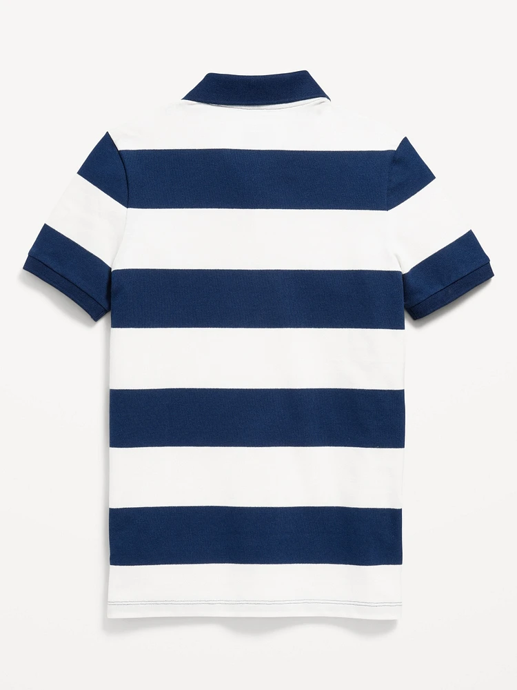 Printed Pique Polo Shirt for Boys