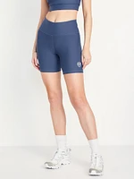 High-Waisted PowerSoft Biker Shorts -- 6-inch inseam