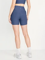 High-Waisted PowerSoft Biker Shorts -- 6-inch inseam