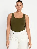 Double-Layer Crop Tank Top