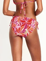 Mid-Rise String Bikini Swim Bottoms