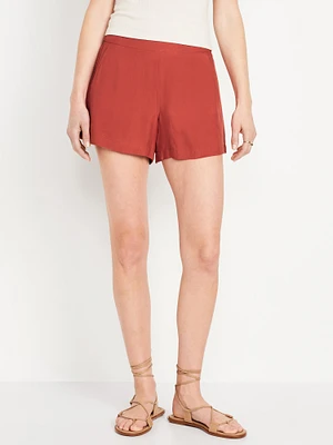 High-Waisted Playa Shorts -- 4-inch inseam