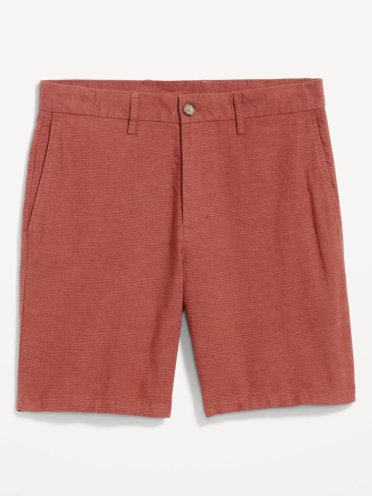 Rotation Chino Linen-Blend Shorts -- 8-inch inseam