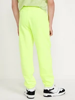 Gender-Neutral Fleece Cinched Graphic Jogger Sweatpants for Kids