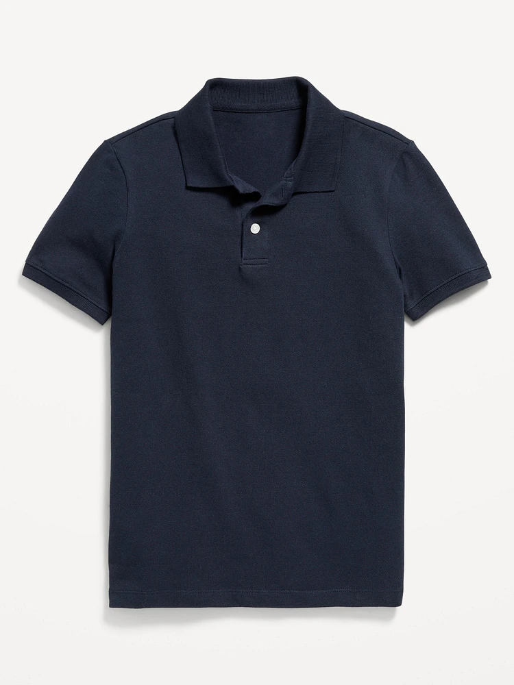 School Uniform Pique Polo Shirt for Boys