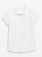 School Uniform Short-Sleeve Shirt for Girls