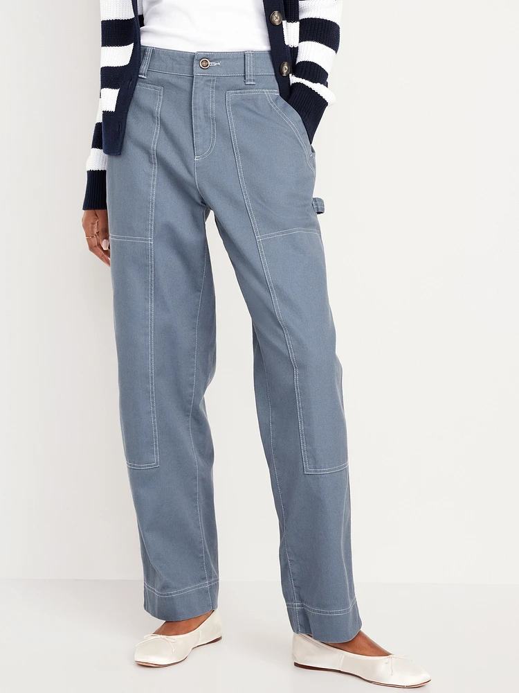 High-Waisted Utility Pants