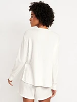 Waffle Lounge Long-Sleeve Top