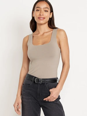 Double-Layer Crop Tank Top