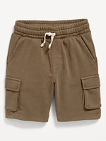 Functional-Drawstring Pull-On Shorts for Toddler Boys