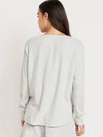 Waffle Lounge Long-Sleeve Top