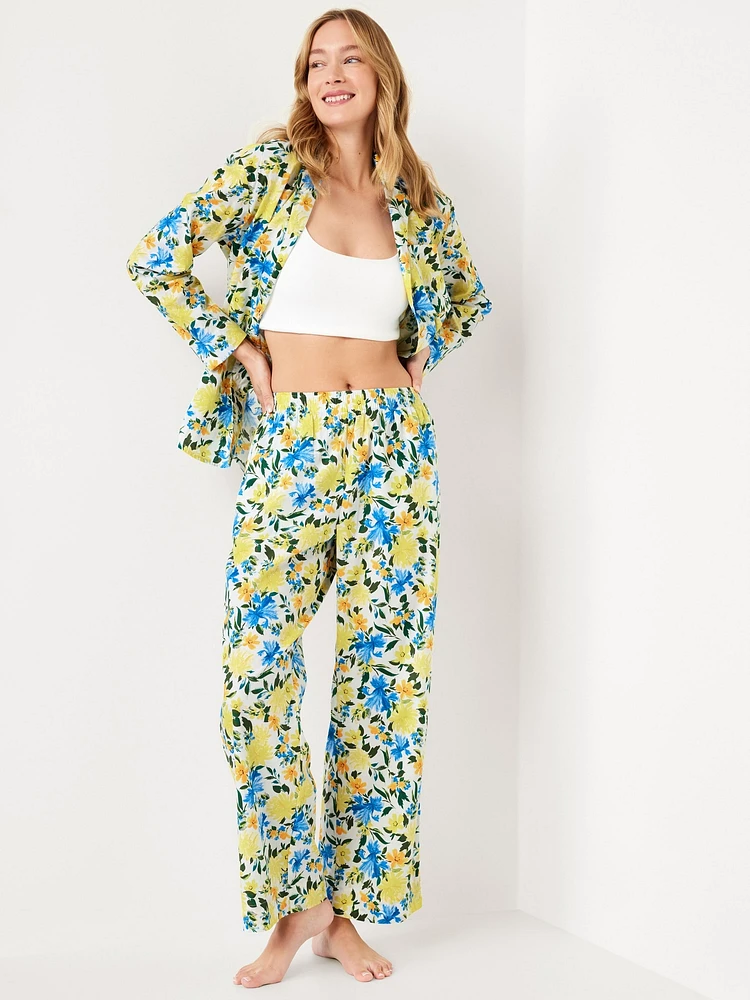 Poplin Pajama Pant Set