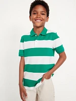 Printed Pique Polo Shirt for Boys