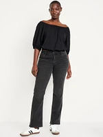 Mid-Rise Wow Boot-Cut Jeans