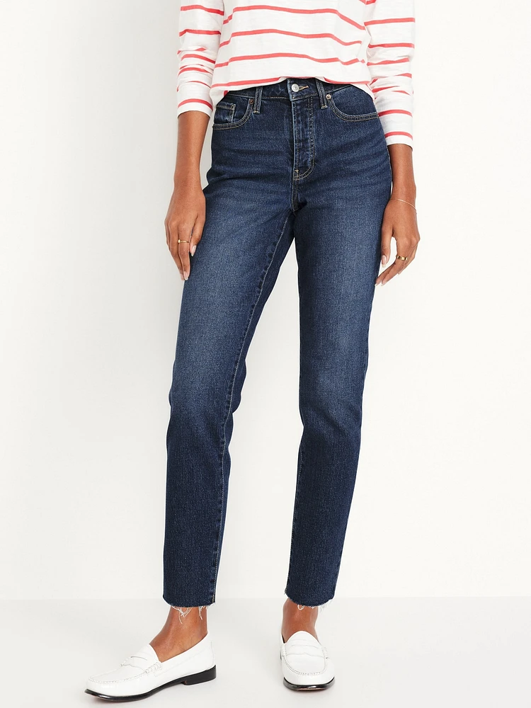 High-Waisted OG Straight Ankle Jeans