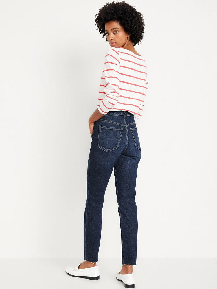 High-Waisted OG Straight Ankle Jeans