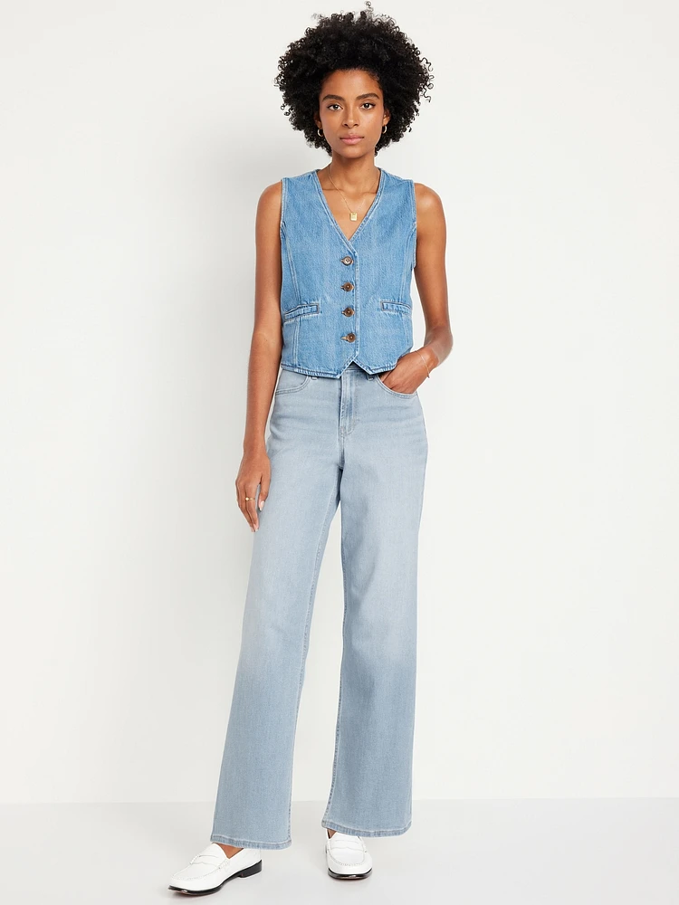 High-Waisted Wow Wide-Leg Jeans