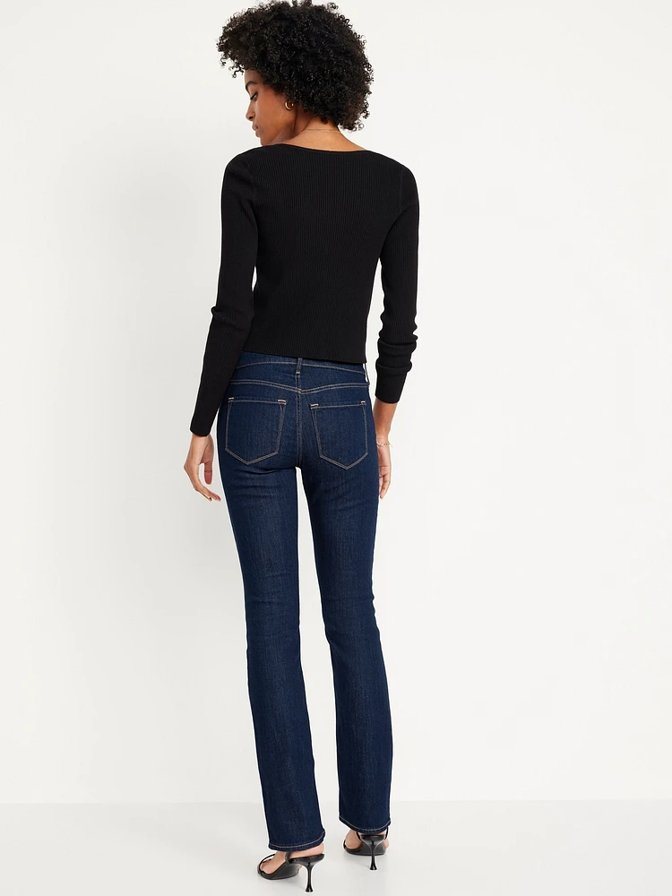 Mid-Rise Wow Boot-Cut Jeans