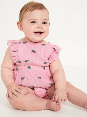 Ruffled One-Piece Romper for Baby