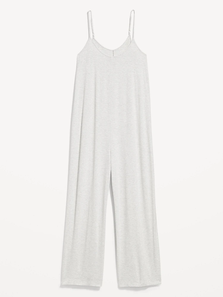 Knit Jersey Pajama Jumpsuit