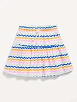 Tiered Jersey-Knit Skort for Toddler Girls