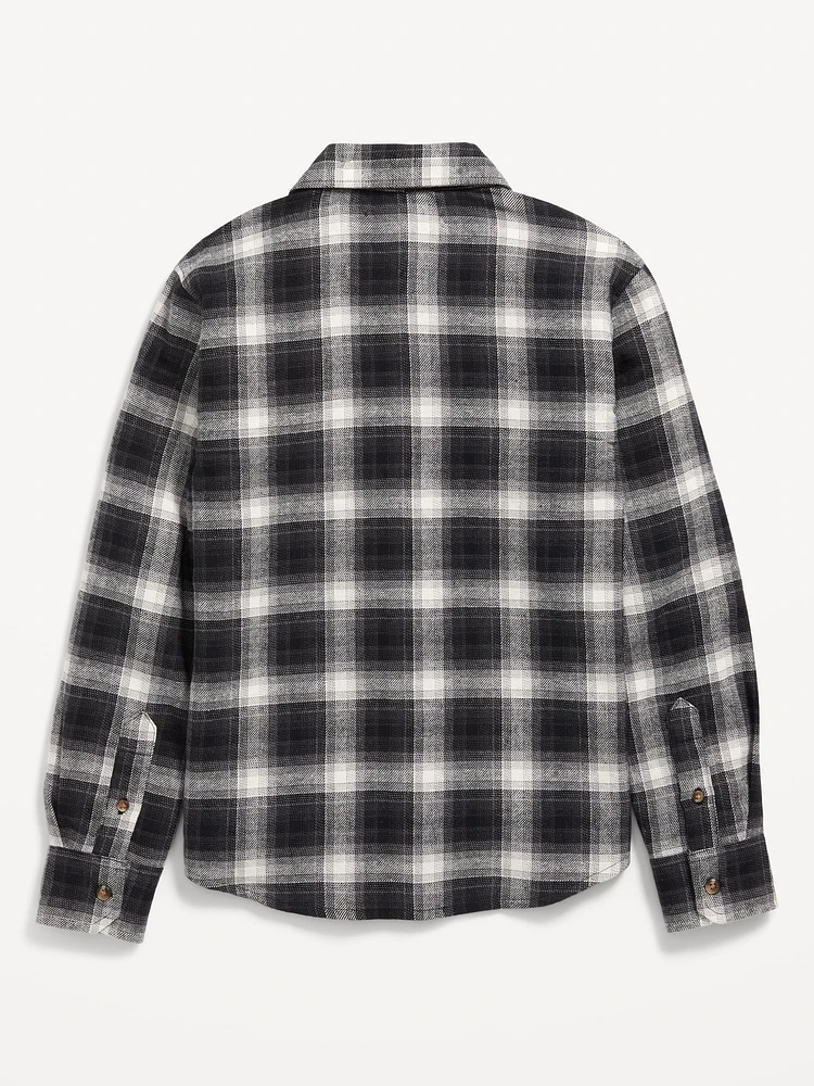 Soft-Brushed Flannel Pocket Shirt for Boys