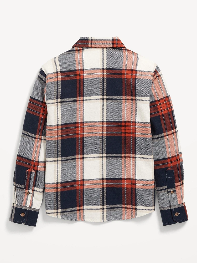 Soft-Brushed Flannel Pocket Shirt for Boys