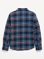 Soft-Brushed Flannel Pocket Shirt for Boys