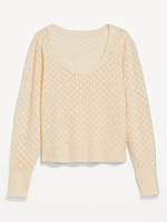 Pointelle Sweater