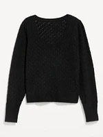 Pointelle Sweater