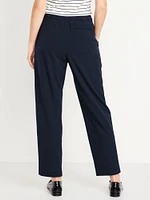 High-Waisted Straight Trouser
