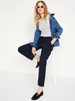 High-Waisted Straight Trouser