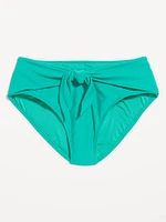 High-Waisted Bikini Swim Bottoms