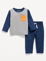 Long-Sleeve T-Shirt and Pants Set for Baby