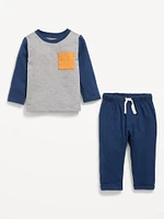 Long-Sleeve T-Shirt and Pants Set for Baby