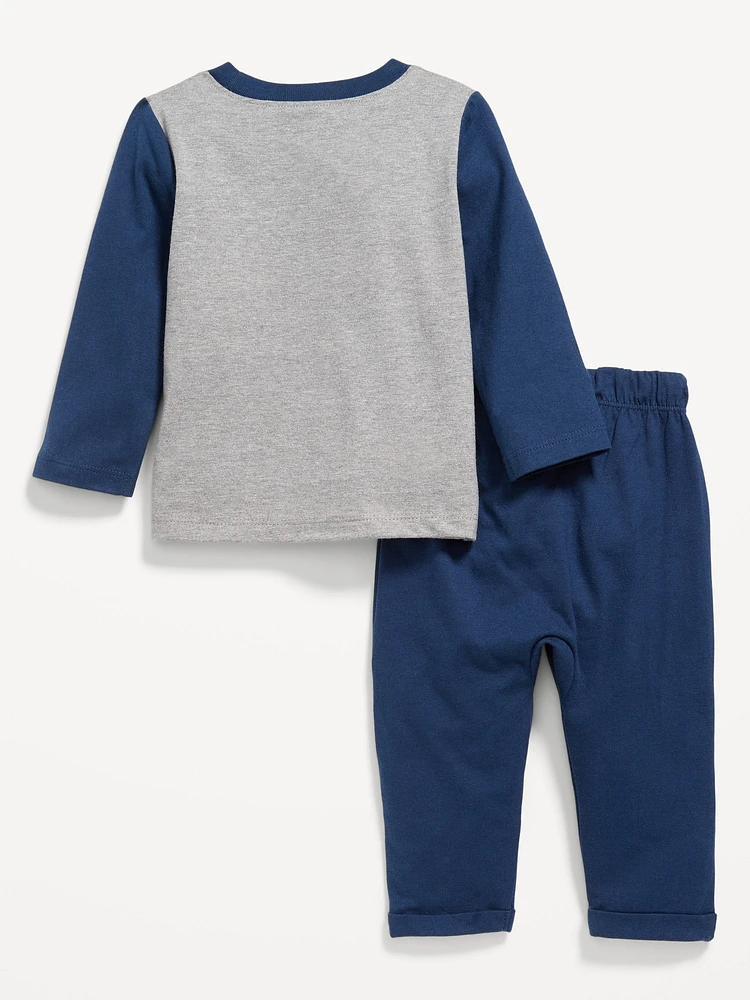 Long-Sleeve T-Shirt and Pants Set for Baby