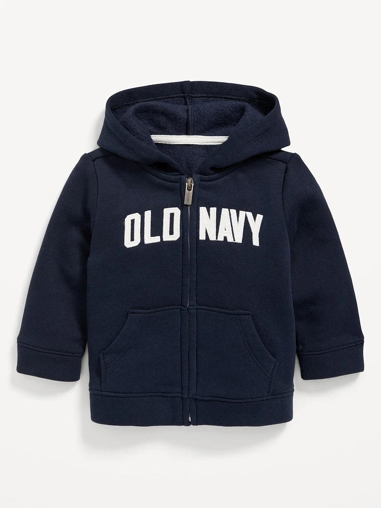 Logo-Graphic Zip Hoodie for Baby