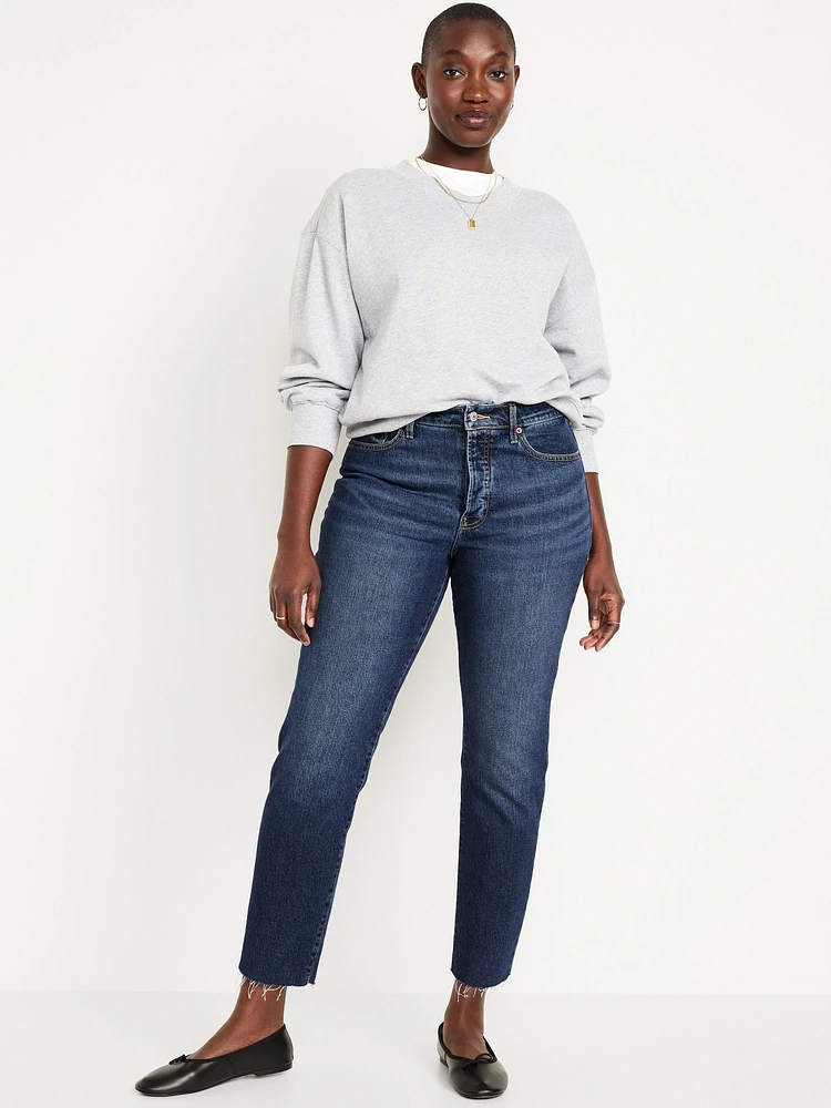 High-Waisted OG Straight Ankle Jeans