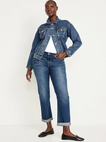 Mid-Rise Wow Boyfriend Straight Jeans